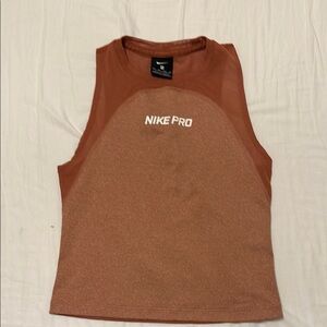 Nike Pro orange  Tank Top